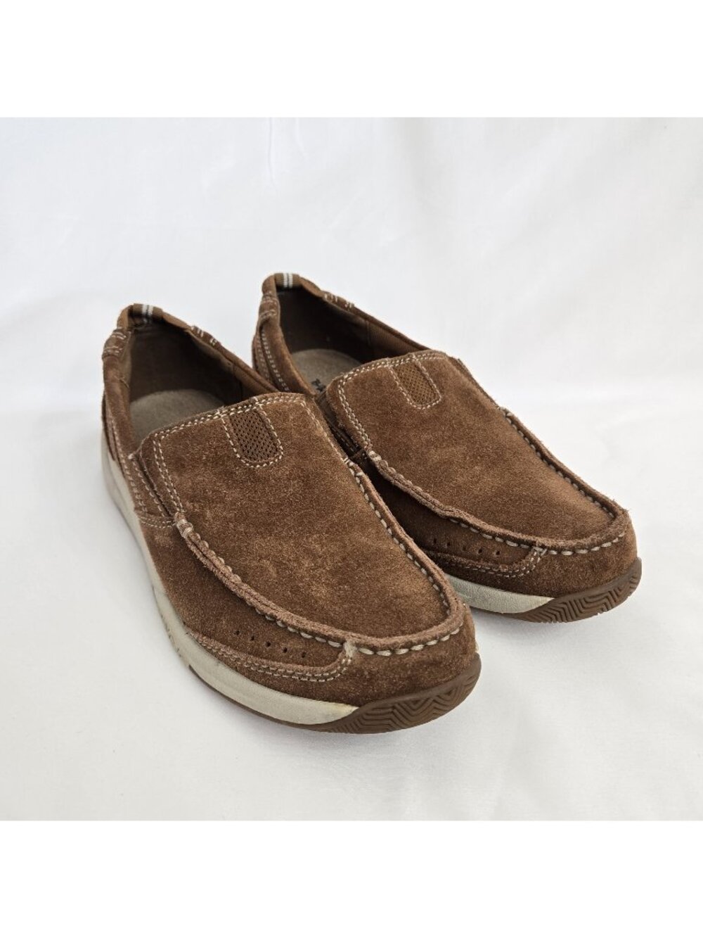 Streetcars Barefoot Casuals Men’s Brown Suede Comfort Loafers Leather 7.5M